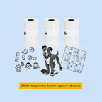 Papel Térmico Adhesivo de Colores para Mini Impresora