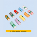 Papel Térmico Adhesivo de Colores para Mini Impresora