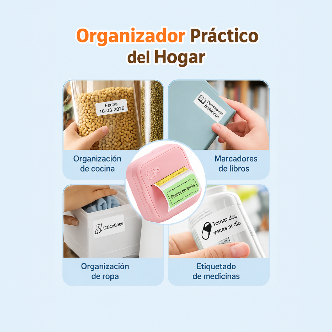 Mini impresora térmica portátil inalámbrica