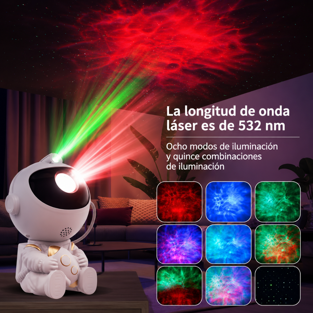 Proyector Astronauta Galaxia LED