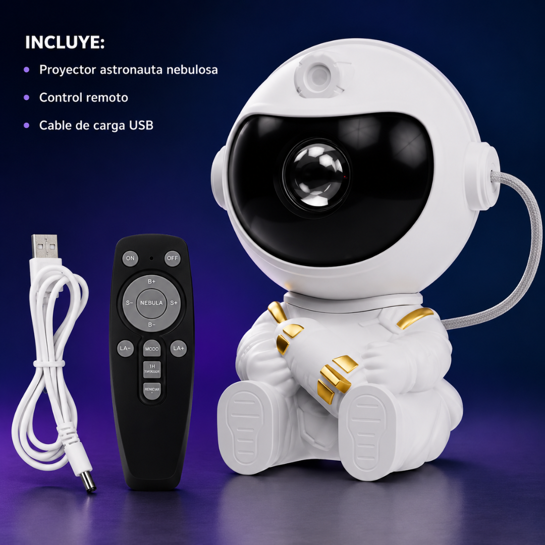 Proyector Astronauta Galaxia LED