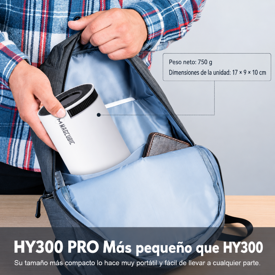 Proyector Inteligente Magcubic HY300 Pro+ – Cine en Casa con Android 14, WiFi 6 y Bluetooth 5.4