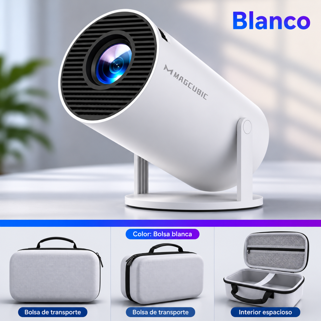 Proyector Inteligente Magcubic HY300 Pro+ – Cine en Casa con Android 14, WiFi 6 y Bluetooth 5.4