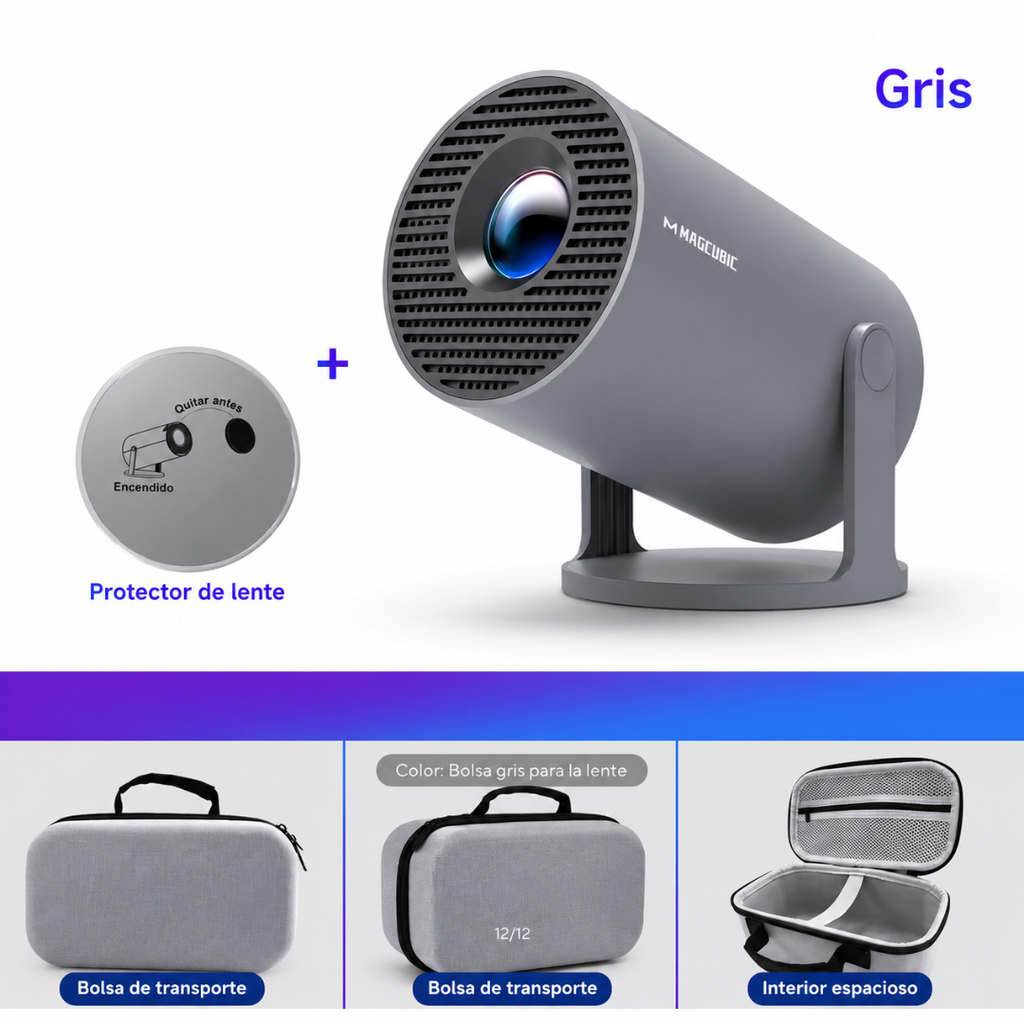 Proyector Inteligente Magcubic HY300 Pro+ – Cine en Casa con Android 14, WiFi 6 y Bluetooth 5.4