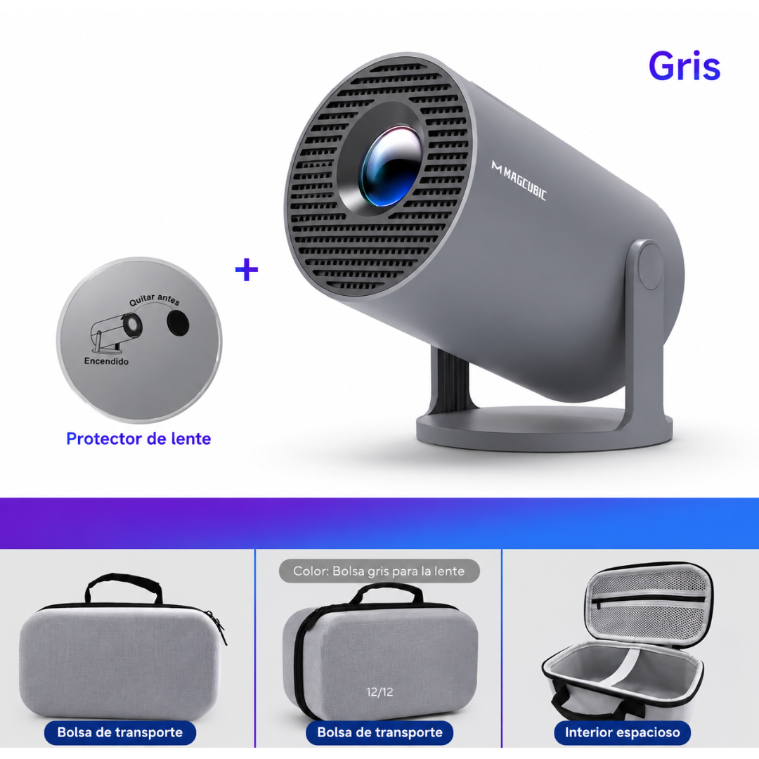 Proyector Inteligente Magcubic HY300 Pro+ – Cine en Casa con Android 14, WiFi 6 y Bluetooth 5.4